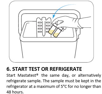 6. START TEST OR REFRIGERATE 6. START TEST OR REFRIGERATE