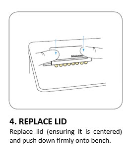 4. REPLACE LID 4. DISCARD
