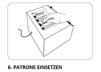 6. PATRONE EINSETZEN 6. PATRONE EINSETZEN